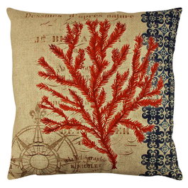 Aberto Design Cojín Multicolor 43 x 43 cm